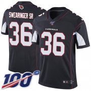 Wholesale Cheap Nike Cardinals #36 D.J. Swearinger Sr. Black Alternate Men's Stitched NFL 100th Season Vapor Limited Jersey