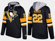 Wholesale Cheap Penguins #22 Matt Hunwick Black Name And Number Hoodie