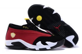 Wholesale Cheap Women\'s Air Jordan 14 Shoes Scarlet/black-white