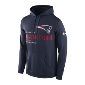 Wholesale Cheap Men\'s New England Patriots Nike Navy Super Bowl LI Bound Team Travel Circuit Performance Pullover Hoodie