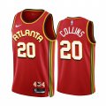 Wholesale Cheap Men's Atlanta Hawks #20 John Collins 2022-23 Red Icon Edition Stitched Jersey