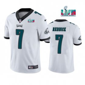 Wholesale Cheap Men\'s Philadelphia Eagles #7 Haason Reddick White Super Bowl LVII Patch Vapor Untouchable Limited Stitched Jersey