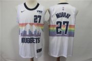 Wholesale Cheap Men's Nuggets 27 Jamal Murray White 2018-19 City Edition Nike Swingman Jersey