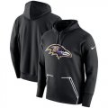 Wholesale Cheap Men's Baltimore Ravens Nike Black Champ Drive Vapor Speed Pullover Hoodie