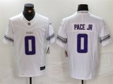 Cheap Men's Minnesota Vikings #0 Ivan Pace Jr White Alternate Vapor FUSE Limited Stitched Jersey