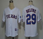 Wholesale Cheap Rangers #29 Adrian Beltre White Cool Base Stitched MLB Jersey