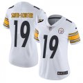 Wholesale Cheap Nike Steelers #19 JuJu Smith-Schuster White Women's Stitched NFL Vapor Untouchable Limited Jersey