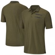 Wholesale Cheap Kansas City Chiefs Nike Salute to Service Sideline Polo Olive