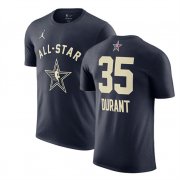 Cheap Men's 2024 All-Star #35 Kevin Durant Navy T-Shirt