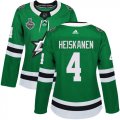 Cheap Adidas Stars #4 Miro Heiskanen Green Home Authentic Women's 2020 Stanley Cup Final Stitched NHL Jersey