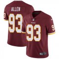 Wholesale Cheap Nike Redskins #93 Jonathan Allen Burgundy Red Team Color Men's Stitched NFL Vapor Untouchable Limited Jersey