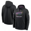 Men's Buffalo Bills Black 2024 Crucial Catch Club Pullover Hoodie