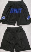 Wholesale Cheap Men's Detroit Lions Black Shorts