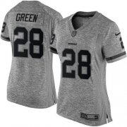 Wholesale Cheap Nike Redskins #28 Darrell Green Gray Women's Stitched NFL Limited Gridiron Gray Jersey