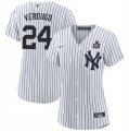 Cheap Women's New York Yankees #24 Alex Verdugo White 2024 World Series Cool Base Stitched Baseball Jersey(Run Small)