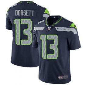 Wholesale Cheap Nike Seahawks #13 Phillip Dorsett Steel Blue Team Color Men\'s Stitched NFL Vapor Untouchable Limited Jersey