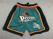 Wholesale Cheap Pistons Green Pockets Just Don Mesh Shorts