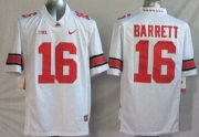 Wholesale Cheap Ohio State Buckeyes #16 J.T. Barrett 2014 White Limited Jersey