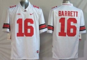 Wholesale Cheap Ohio State Buckeyes #16 J.T. Barrett 2014 White Limited Jersey