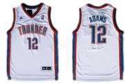 Wholesale Cheap Oklahoma City Thunder #12 Steven Adams Revolution 30 Swingman White Jersey