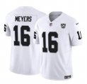 Cheap Men's Las Vegas Raiders #16 Jakobi Meyers White 2024 F.U.S.E 65th Anniversary Patch Vapor Stitched Football Jersey