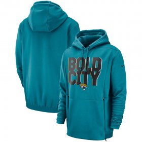 Wholesale Cheap Jacksonville Jaguars Nike Sideline Local Lockup Performance Pullover Hoodie Teal