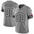 Wholesale Cheap Arizona Cardinals Custom Men's Nike Gray Gridiron II Vapor Untouchable Limited NFL Jersey