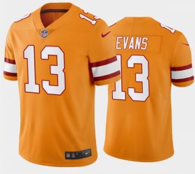 Wholesale Cheap Men\'s Tampa Bay Buccaneers #13 Mike Evans Orange Vapor Untouchable Limited Stitched Jersey