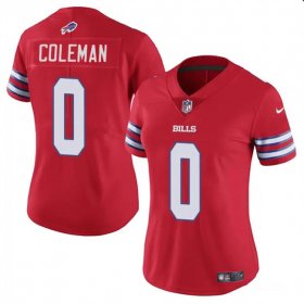 Cheap Women\'s Buffalo Bills #0 Keon Coleman Red Vapor Football Stitched Jersey