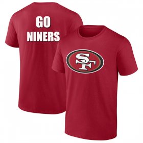 Cheap Men\'s 49ers Go Niniers Red 2024 Fan Limited T-Shirt