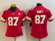 Cheap Youth Kansas City Chiefs #87 Taylor Swift Red 2023 F.U.S.E. Vapor Untouchable Limited Football Stitched Jersey