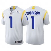 Wholesale Cheap Men's Los Angeles Rams Allen Robinson II 2021 White Vapor Untouchable Limited Stitched Jersey