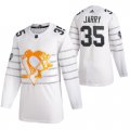 Cheap Men's Pittsburgh Penguins #35 Tristan Jarry White All Star Stitched NHL Jersey