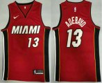 Wholesale Cheap Men's Miami Heat #13 Bam Adebayo Red 2020 Nike Swingman Stitched NBA Jersey