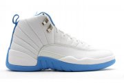 Wholesale Cheap Air Jordan 12 Retro University Blue White/North Carolina blue