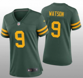 Women\'s Green Bay Packers #9 Christian Watson Green Legend Stitched Football Jersey