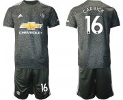 Wholesale Cheap Men 2020-2021 club Manchester United away 16 black Soccer Jerseys