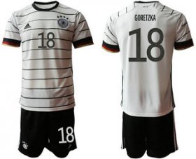 Wholesale Cheap Germany 18 GORETZKA Home UEFA Euro 2020 Soccer Jersey