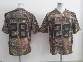 Wholesale Cheap Nike Vikings #28 Adrian Peterson Camo Men\'s Stitched NFL Realtree Elite Jersey