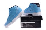 Wholesale Cheap Air Jordan 11 Boys&Girls Shoes Ultimate Gift Of Flight Blue/white