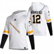 Wholesale Cheap Pittsburgh Penguins #12 Patrick Marleau Adidas Reverse Retro Pullover Hoodie White