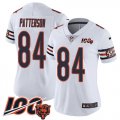 Wholesale Cheap Nike Bears #84 Cordarrelle Patterson White Women's Stitched NFL 100th Season Vapor Untouchable Limited Jersey