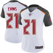 Wholesale Cheap Nike Buccaneers #21 Justin Evans White Women's Stitched NFL Vapor Untouchable Limited Jersey