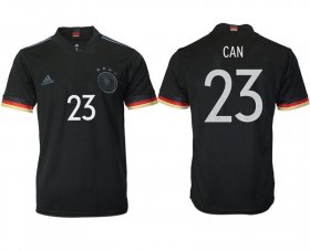 Wholesale Cheap Men 2020-2021 European Cup Germany away aaa version black 23 Adidas Soccer Jersey