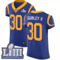 Wholesale Cheap Nike Rams #30 Todd Gurley II Royal Blue Alternate Super Bowl LIII Bound Men's Stitched NFL Vapor Untouchable Elite Jersey