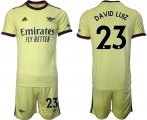 Wholesale Cheap Men 2021-2022 Club Arsenal away yellow 23 Soccer Jersey