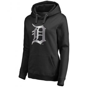 Wholesale Cheap Women\'s Detroit Tigers Platinum Collection Pullover Hoodie Black