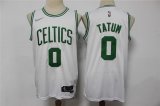 Wholesale Cheap Men's Boston Celtics #0 Jayson Tatum White 75th Anniversary Diamond 2021 Stitched Jersey