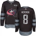 Wholesale Cheap Adidas Blue Jackets #8 Zach Werenski Black 1917-2017 100th Anniversary Stitched NHL Jersey