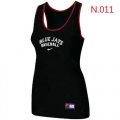 Wholesale Cheap Women's Nike Toronto Blue Jays Tri-Blend Racerback Stretch Tank Top Black